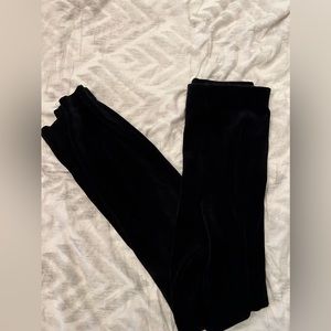 black velvet leggings